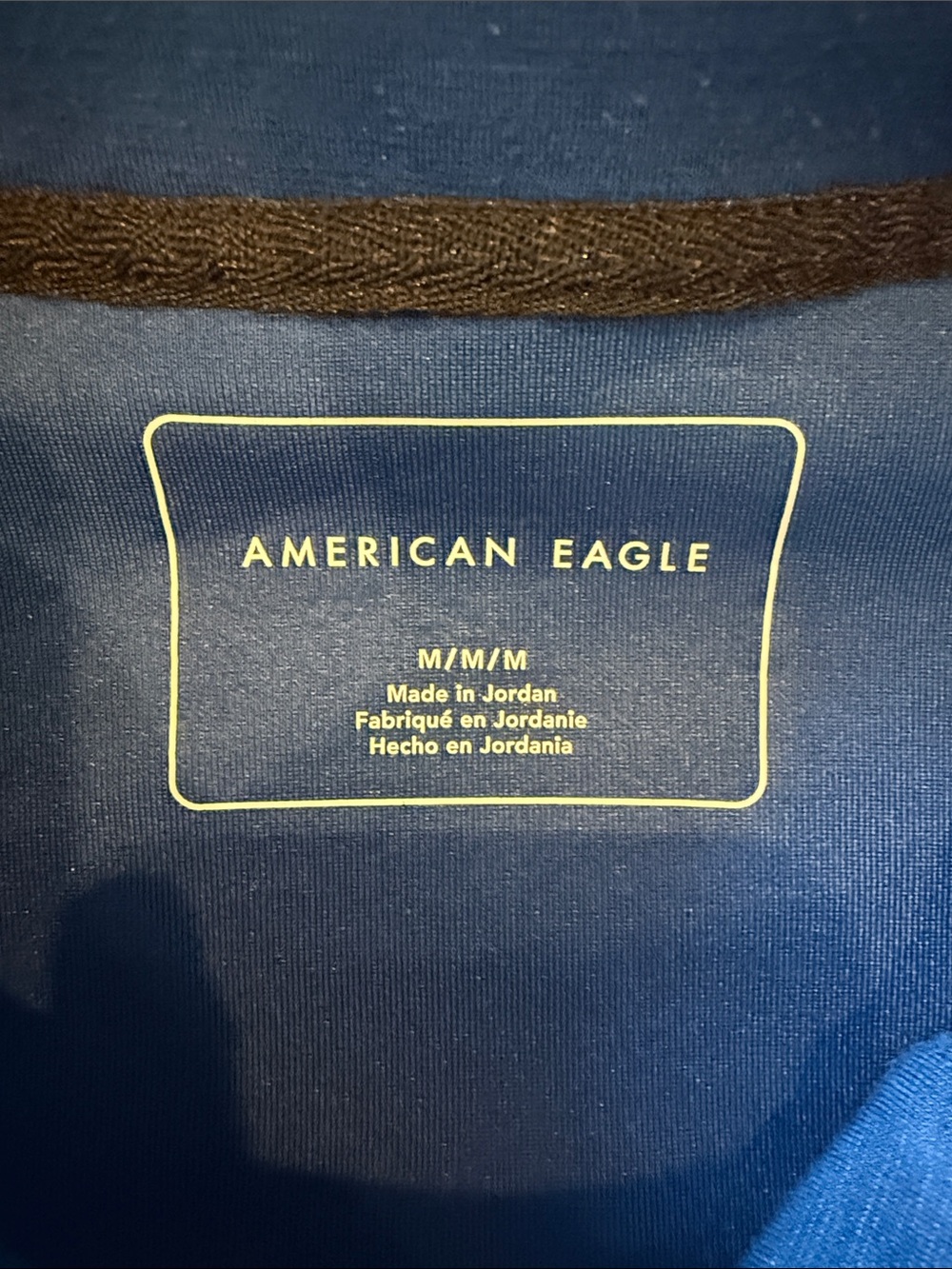 American Eagle Outfitters Blue and Black Hoodie Sweater - Picture 2 of 3